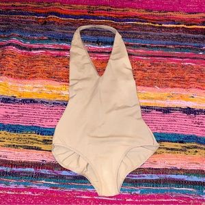 American Apparel Apricot Halter Bodysuit Size M